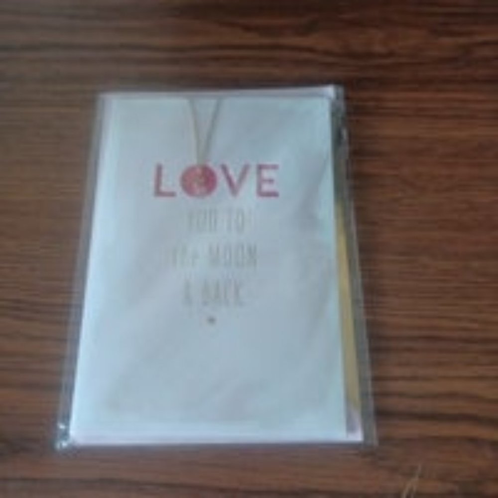 Mother's Day card love with necklace